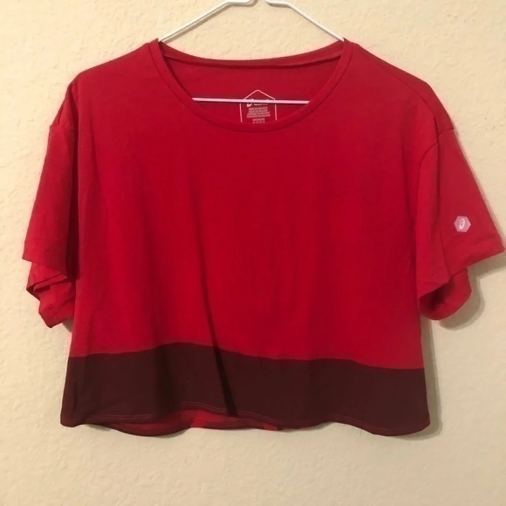 ASICS Crop Top Power Colorblock Short Sleeve Shirt